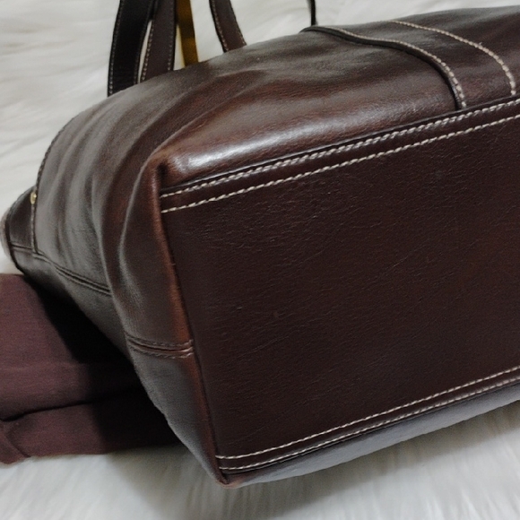 Authentic Coach Lily Legacy Turn Lock Brown Leather Shoulder Bag W Dust Bag - Picture 7 of 15